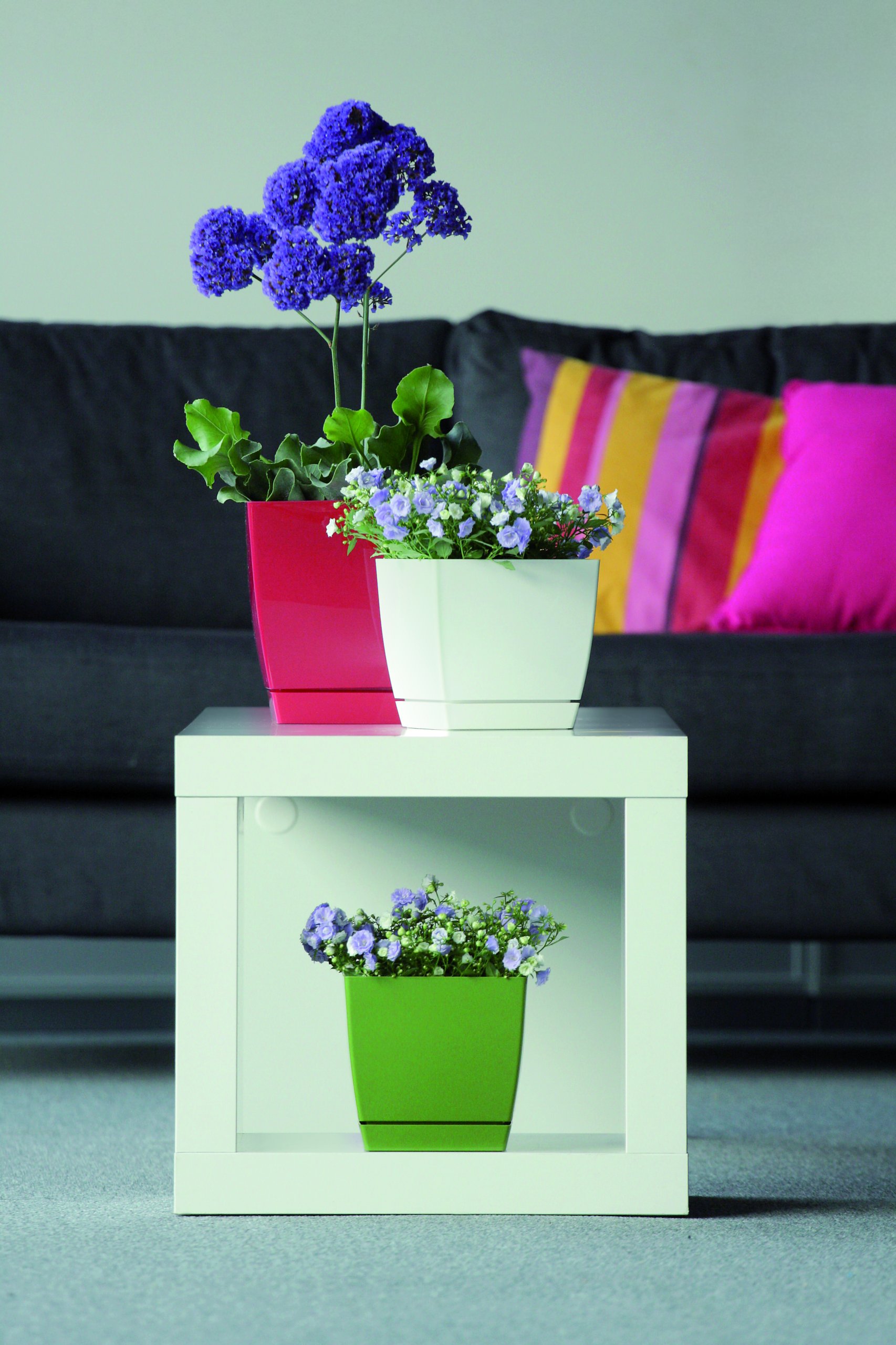 Doniczka z podstawką COUBI 24x22cm POŁYSK Stan opakowania oryginalne