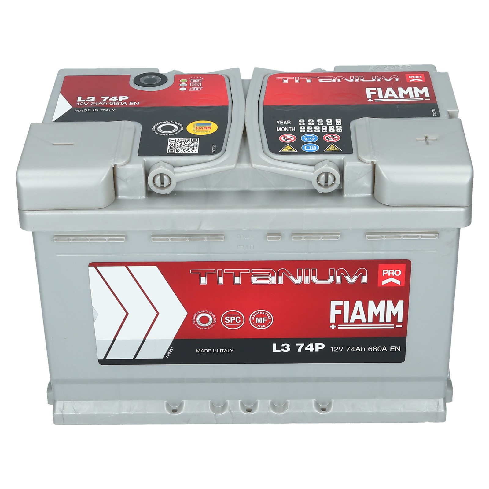 BATTERIA AUTO 74 ah FIAMM L3 74P TITANIUM PRO 74 Ah 680 A (cm) 27