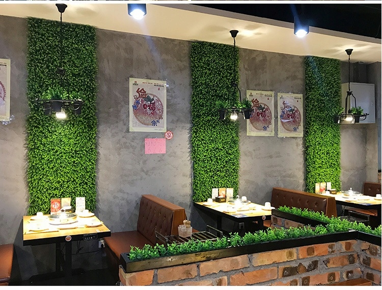 MATA ZIELONE ROŚLINY 40X60 cm ŻYWOPŁOT liście Materiał tworzywo sztuczne