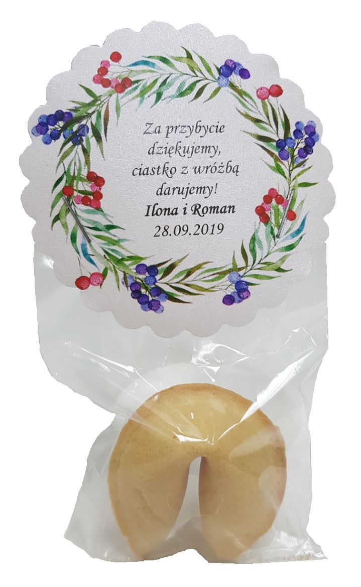

Podziękowanie Dla Gości / Ciasteczko Z Wróżbą