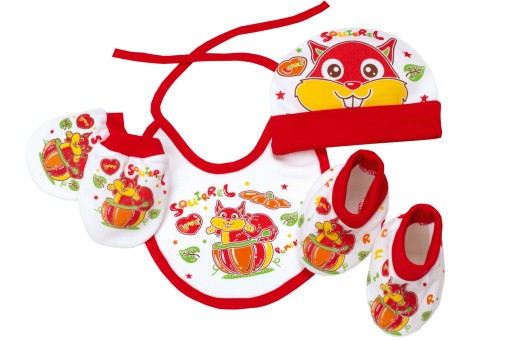 KOMPLET NIEMOWLĘCY ŚLINIAK 4 CZĘŚCIOWY