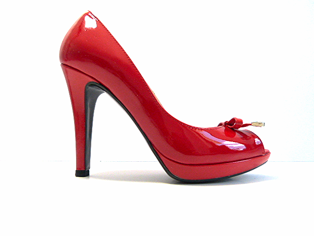 Czółenkia M.Bolucci 36 Czerwone lakier bez palca