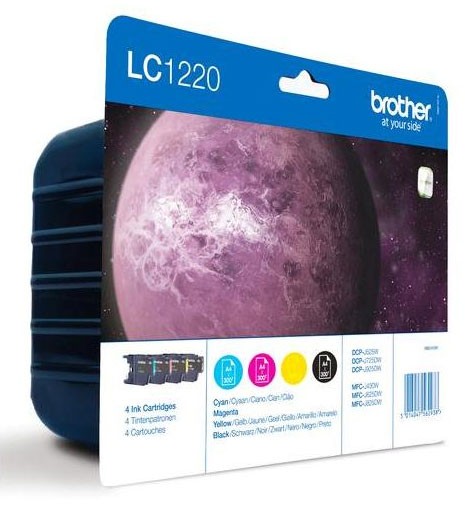 

4x tusz org. Brother LC-1220 Cmyk J430W J925DW