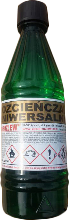 

Rozcieńczalnik, Rozpuszczalnik Uniwersalny 0,5L