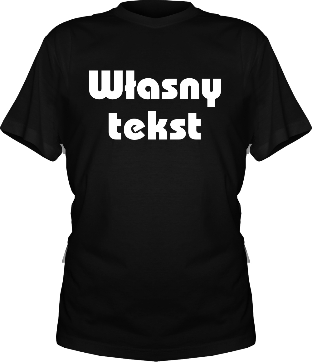 

Koszulka z Własnym Napisem koszulki z Nadrukiem L
