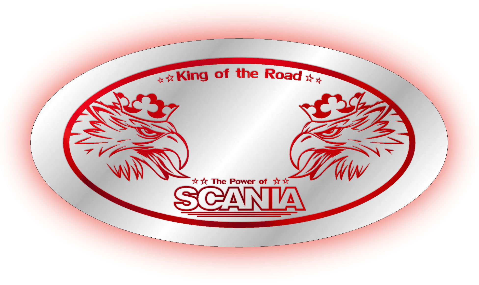 

Lustro Led, Scania, ,24v Tir podświetlane świecące