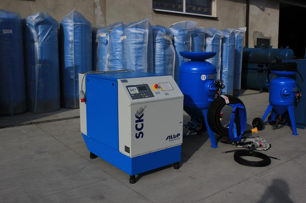 PIASKARKA 215L+ SPRĘŻARKA ALUP 22KW+ZBIORNIK 1000L Rodzaj inna