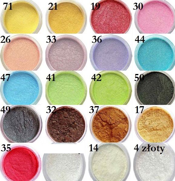 slay PYŁY PIGMENT MASA PERŁOWA pył perłowy SATIN Rodzaj Pyłek