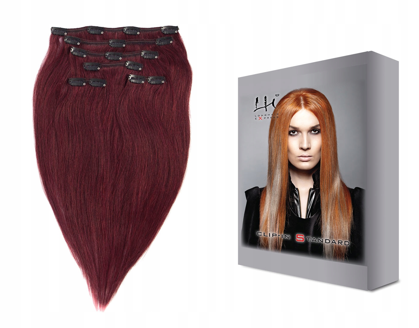 #99j 40-45 cm 6dílná sada přírodních vlasů