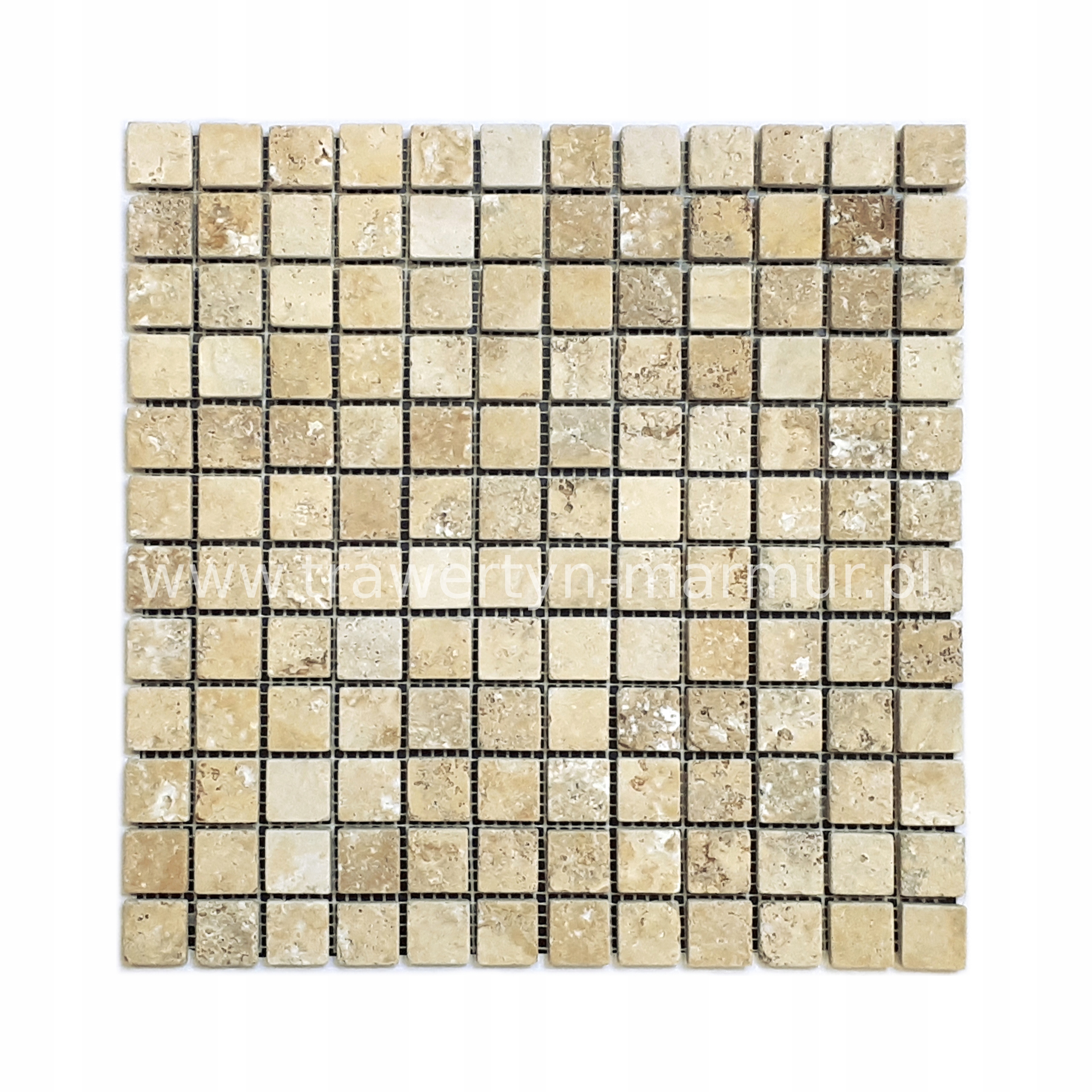 

Mozaika Kamienna Trawertyn 2X2 Yellow Tumbled