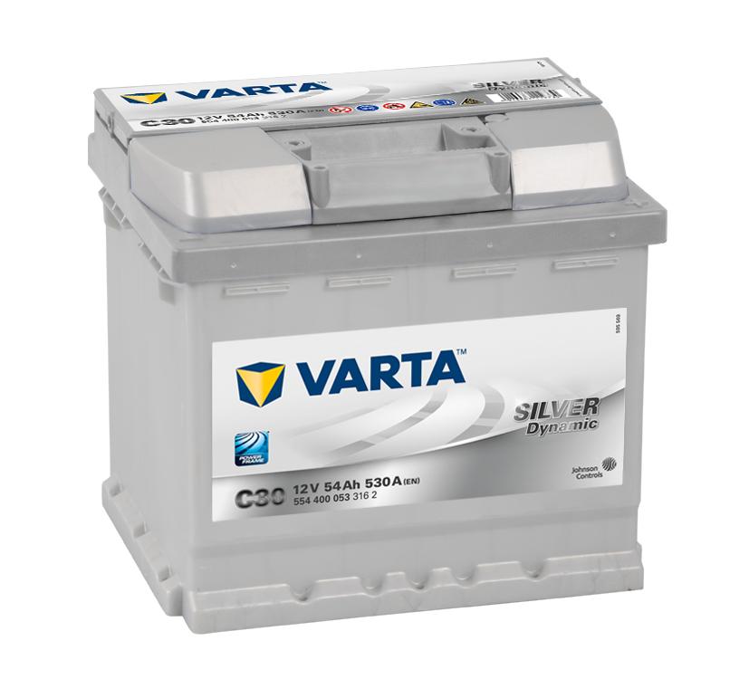 5544000533162 - Аккумулятор VARTA SILVER DYNAMIC 54AH, 530a, C30