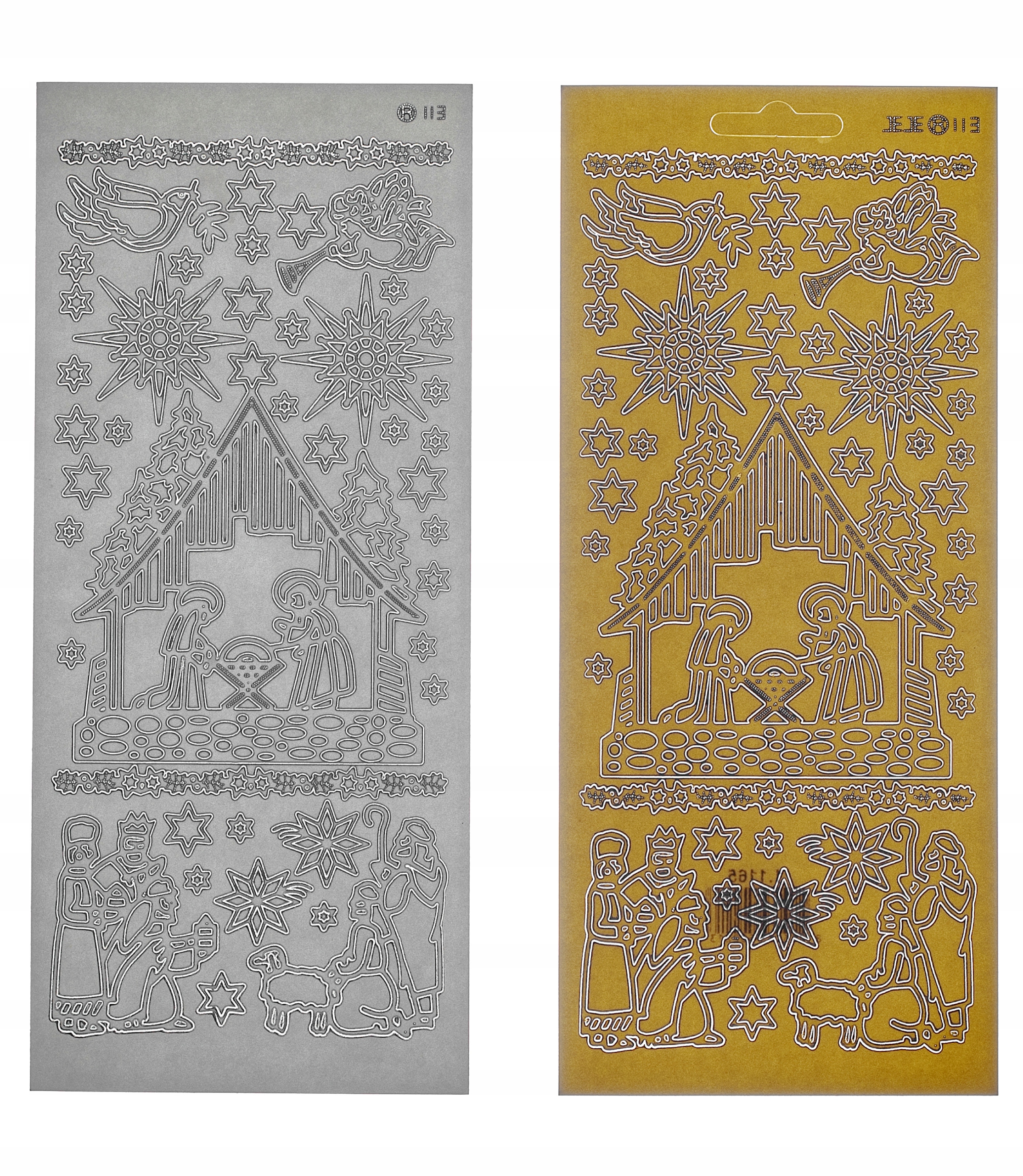 STICKERSY NAKLEJKI BOŻE NARODZENIE nr JO-141 Wykończenie papieru nie dotyczy