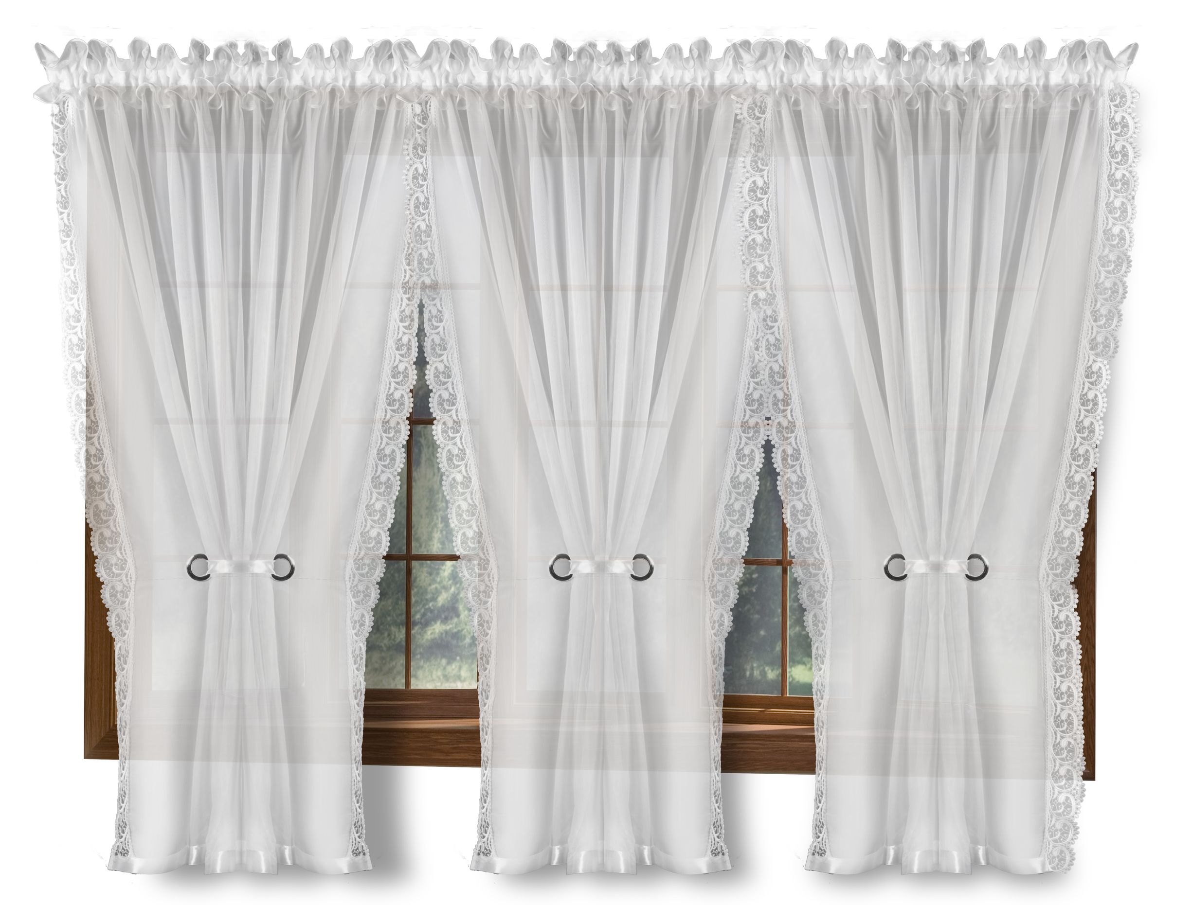 Hotová Záclona Cordoba 600x180 Záclona 3 Panely 180