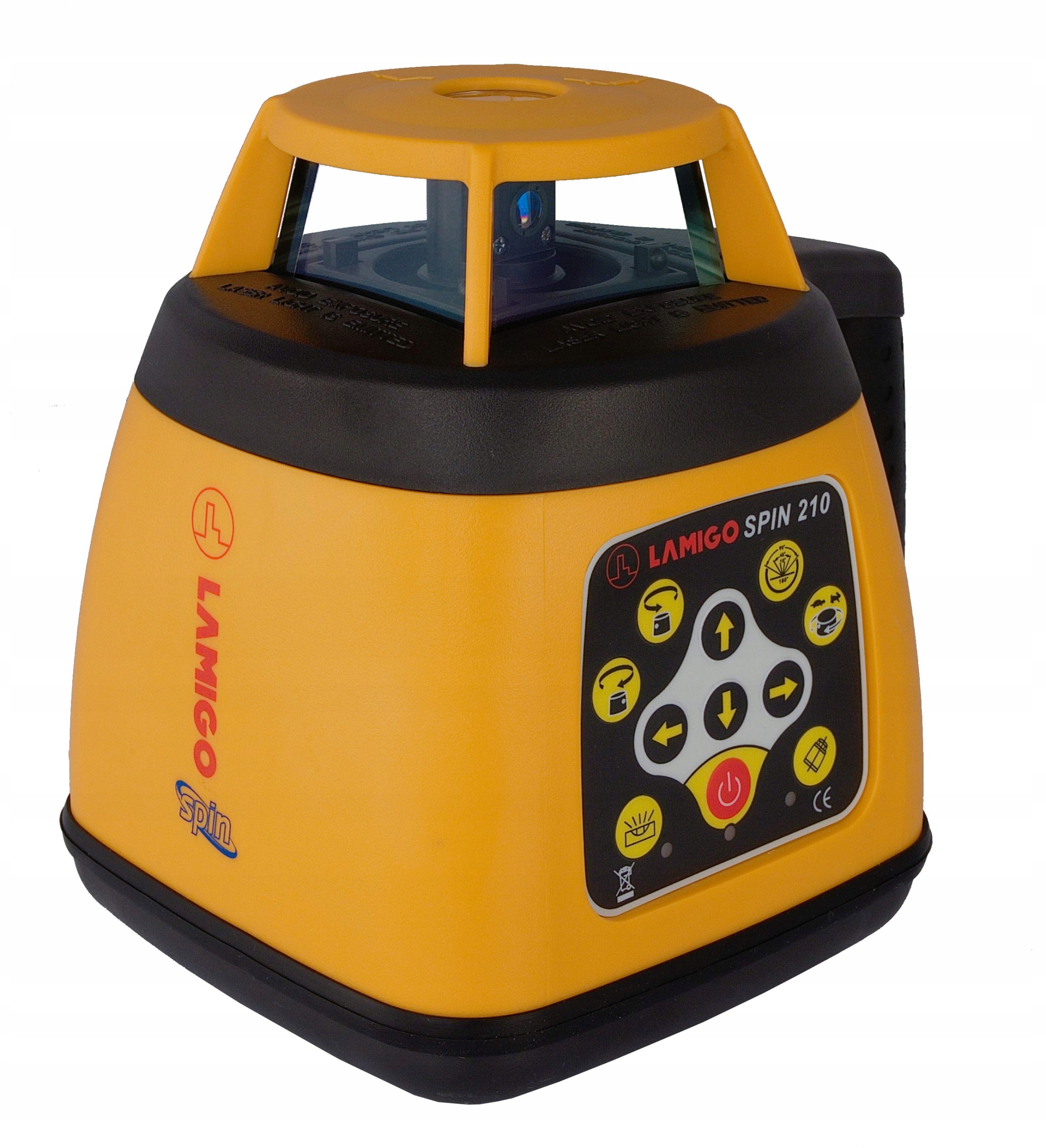 Laser ROTACYJNY SPIN 210 samopoziomujący Laser 360 stopni IP54 Akumulator Stopień ochrony IP54