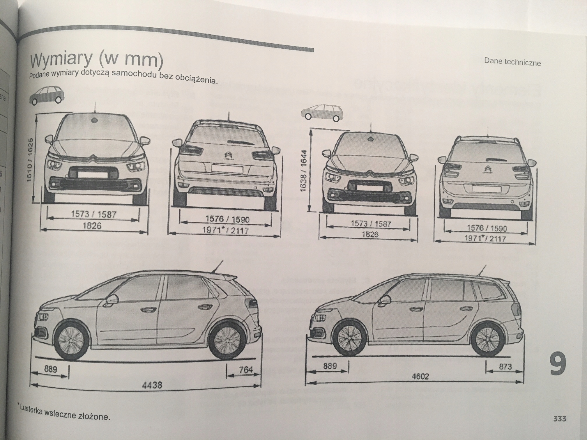 Citroen C4 Picasso II FL instrukcja obsługi 2016-2018 Tematyka Samochody osobowe