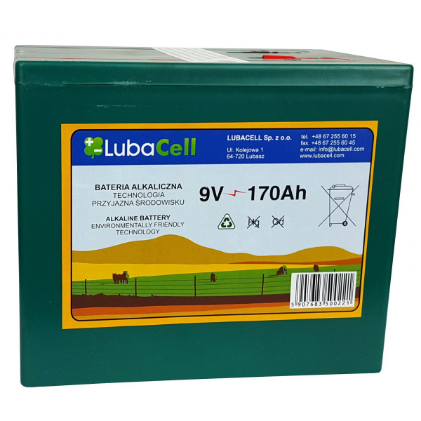 

Bateria alkaliczna 9V 170Ah LubaCell do Pastuch