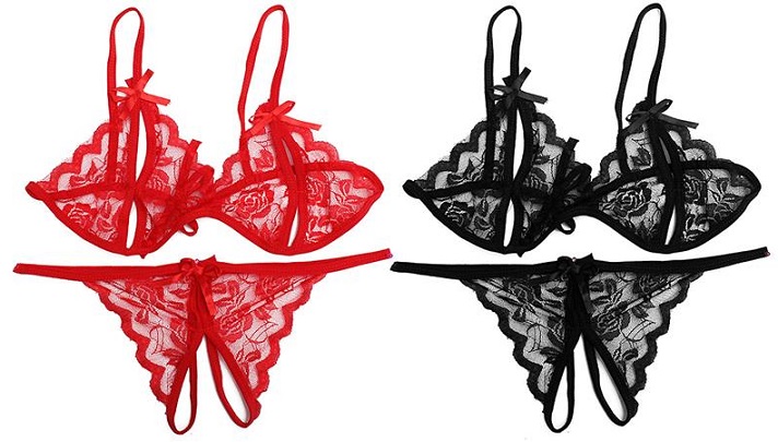 OTWARTE STRINGI STANIK SEXY BIELIZNA TOP GRATIS Rozmiar uniwersalny