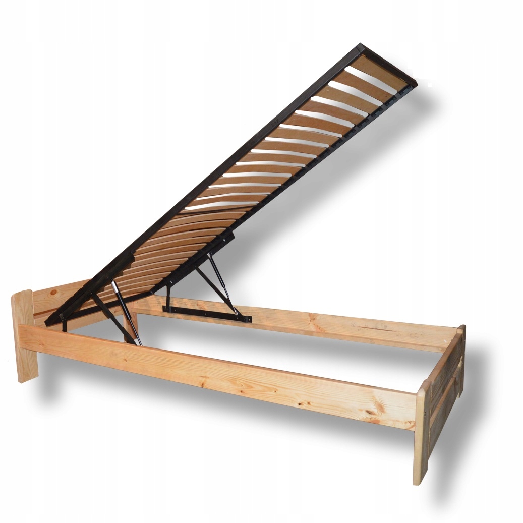 PODNOSZONY METALOWY STELAŻ POD MATERAC 80x200x16!