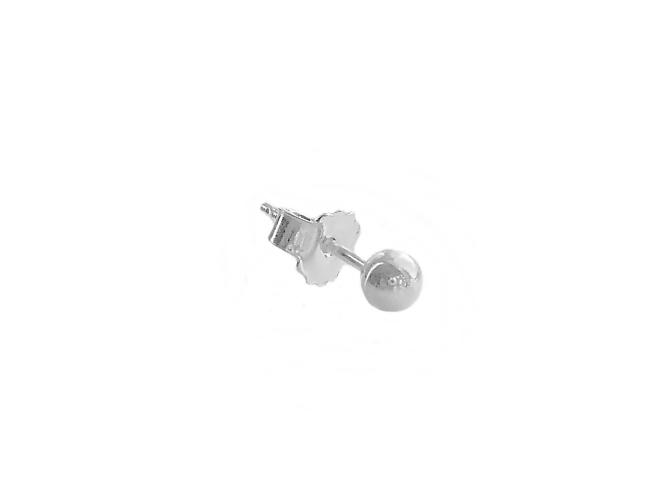 

Srebro 925 Kolczyk 1 Kuleczka Kulka 0.3 cm Wkręty