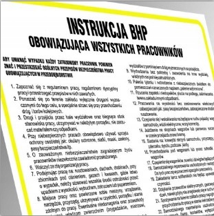 

Instrukcja Bhp dla pomieszczeń administracyjno-bi.