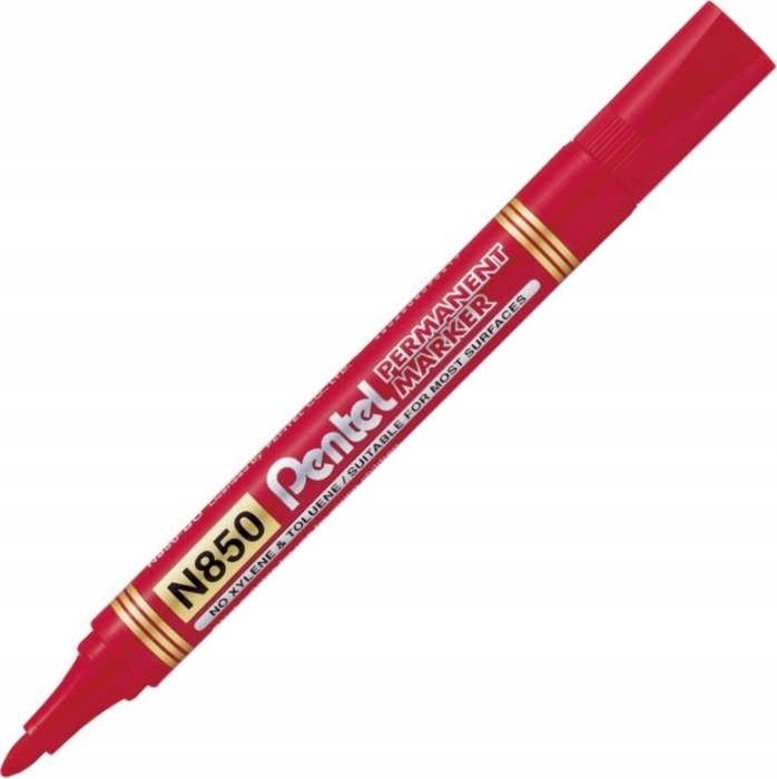 

Marker permanentny Pentel N850 okrągły czerwony