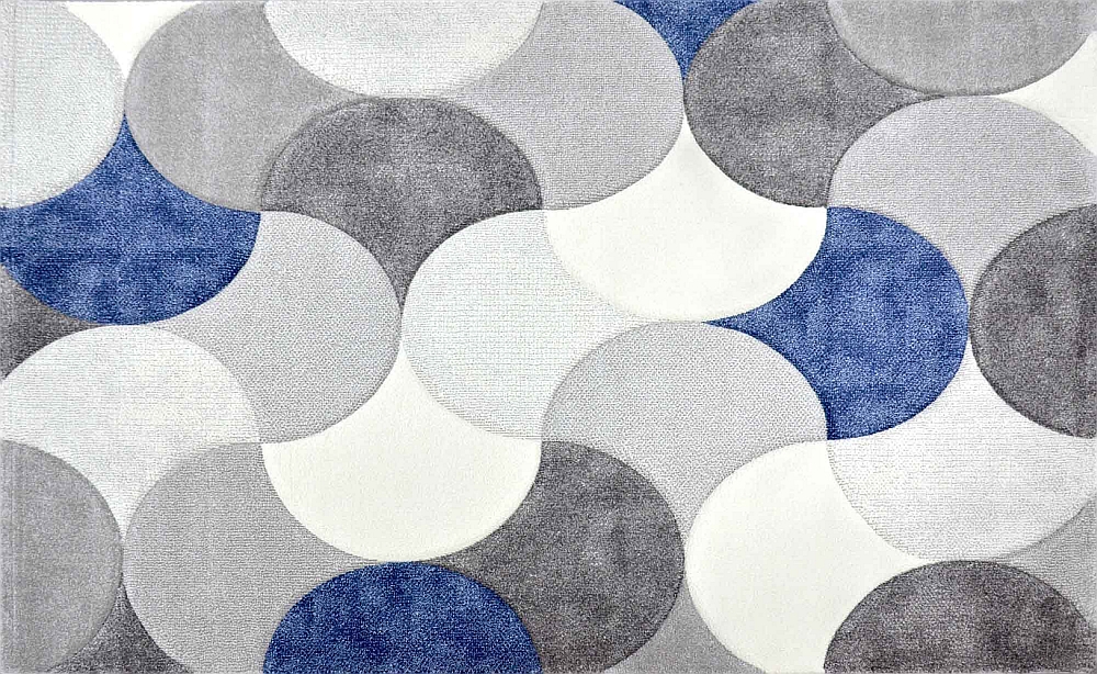 Ковер Diamond ВОЛНА-серый-граната 120x170 ДЕТЕЙ