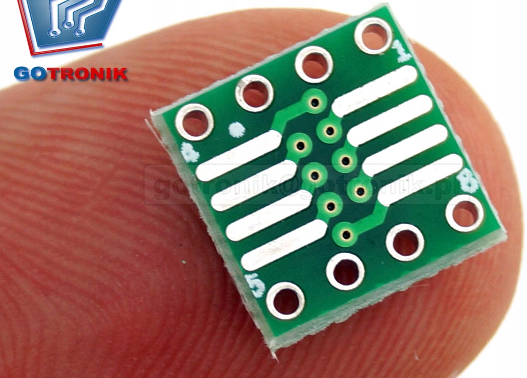 Płytka drukowana uniwersalna SO8 na DIP8 _ PCB-118 Producent BTE