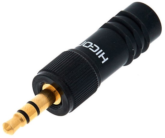 

Hicon Wtyk Stereo Mini Jack 3,5mm Z Nakrętką Gwint