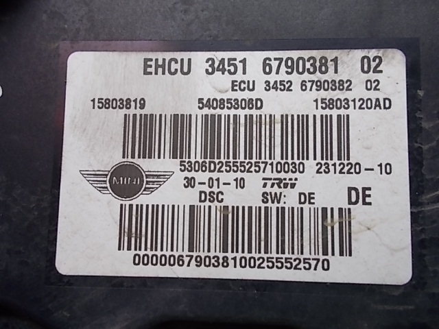 MINI COOPER R56 насос ABS 6790381