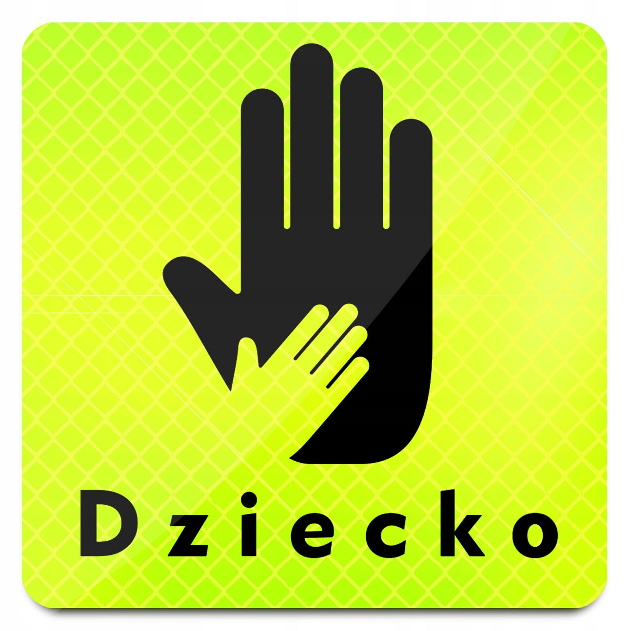 

Neon Odblaskowy Ostrzegawczy Dziecko Auto Magnes