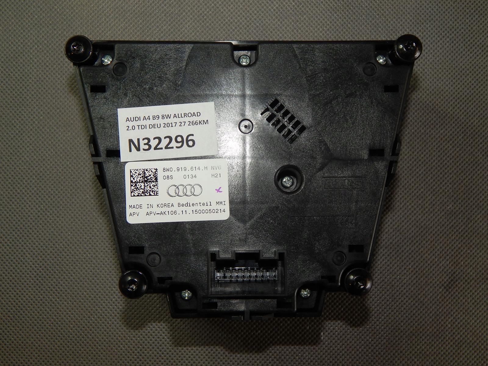 AUDI A4 B9 control panel MMI 8W0919614H