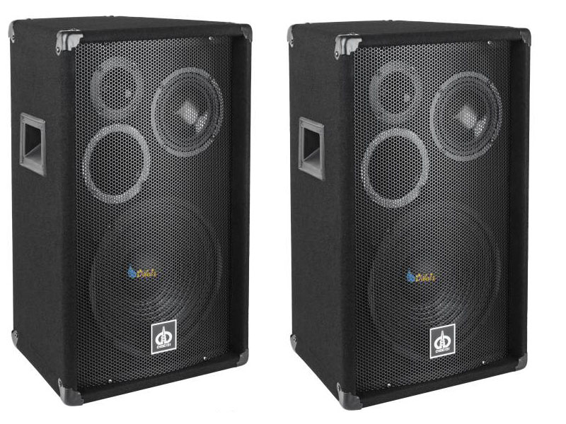 KOLUMNY ESTRADOWE 600W+ WZMACNIACZ BT FM 5 KANAŁÓW Model 338