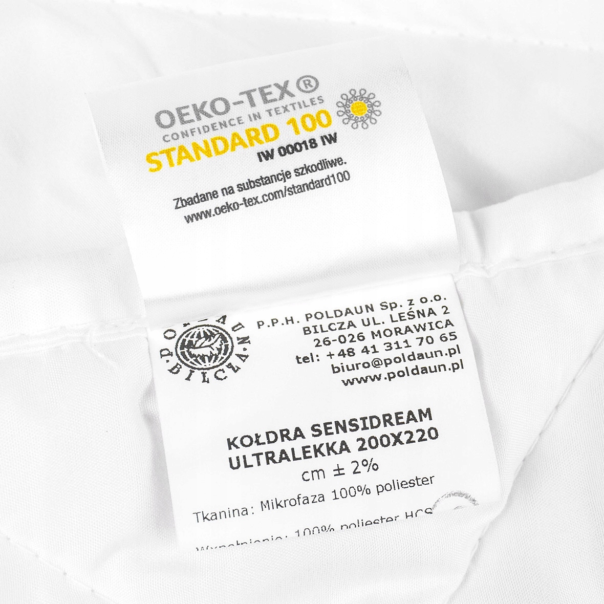 Polska Letnia Cienka Kołdra ULTRALEKKA 220x200 cm Marka Poldaun