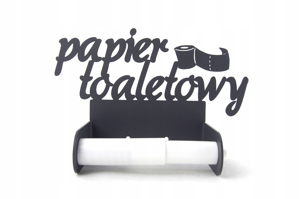 Uchwyt na papier toaletowy. Uzupełnienie wieszaka. Typ na papier