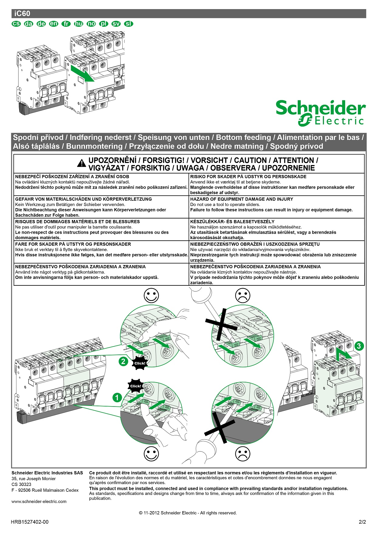 Wyłącznik nadprądowy SCHNEIDER 3P C25A bezpiecznik EAN 3606480478420