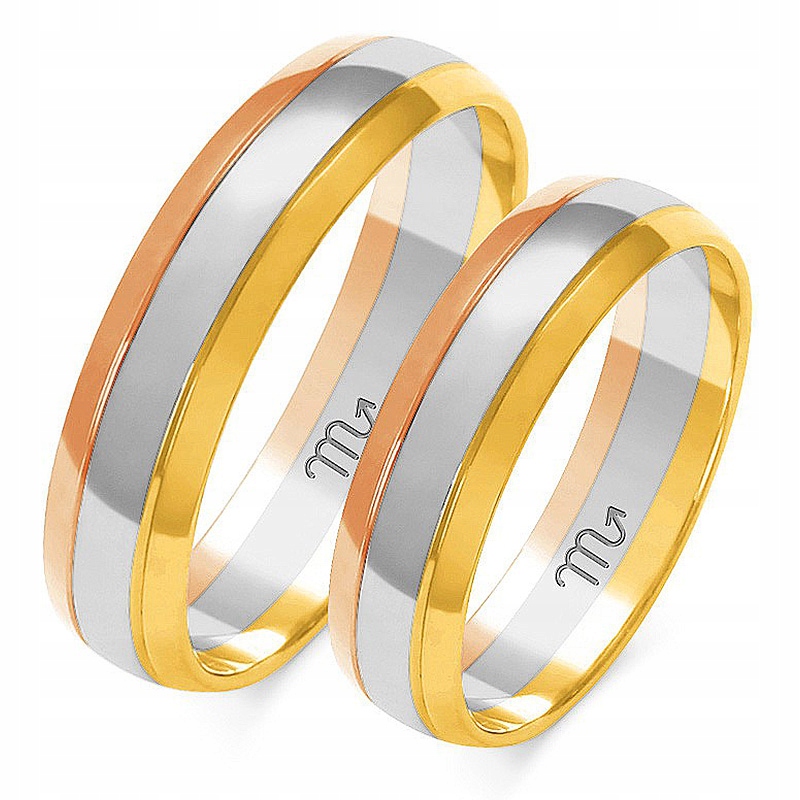 Zlaté Prsteny 14K 5 mm id A-211