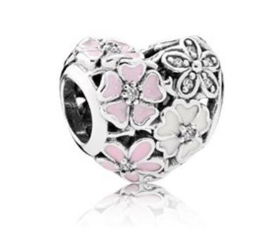 

Koralik Charms Beads zawieszka serce roż 925