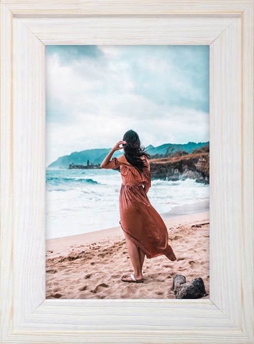 

Ramka Na Zdjęcia Biała Rama Drewniana 50x70