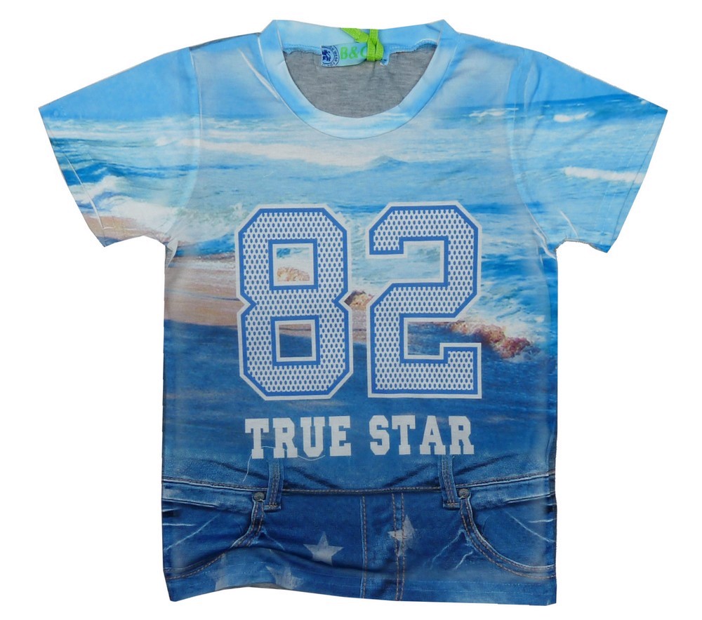 BLÚZKA TRUE STAR 4 cca 98/104 GREY