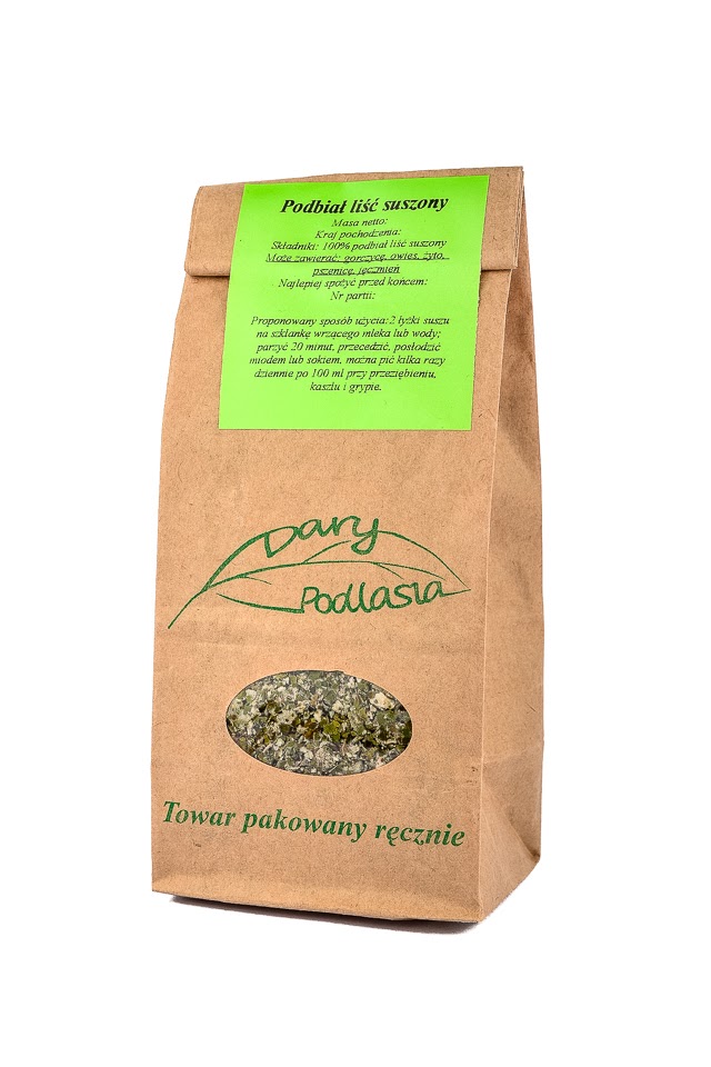 

Podbiał liść podbiału Zioła -200g- Dary Podlasia