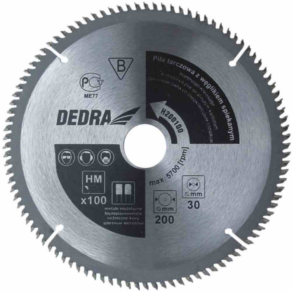 

Piła Tarcza Do Aluminium 205x30 100z Dedra węglik