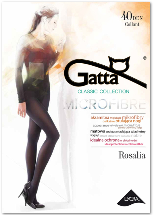 

Rajstopy Gatta Rosalia 40 den 6/XXL Nero