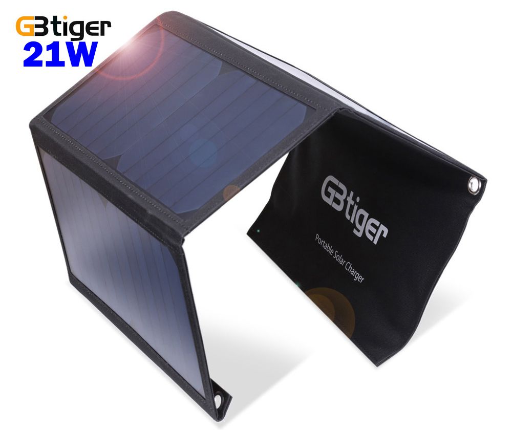 Портативная складная солнечная панель 21 Вт USB5V сумка