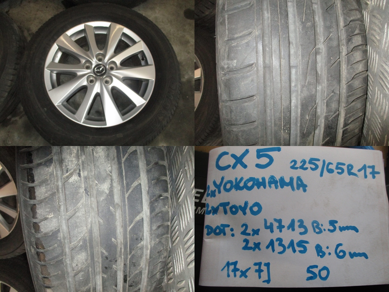 Koła felgi opony MAZDA CX5 R17 6 5MM Liczba felg w ofercie 4 szt.