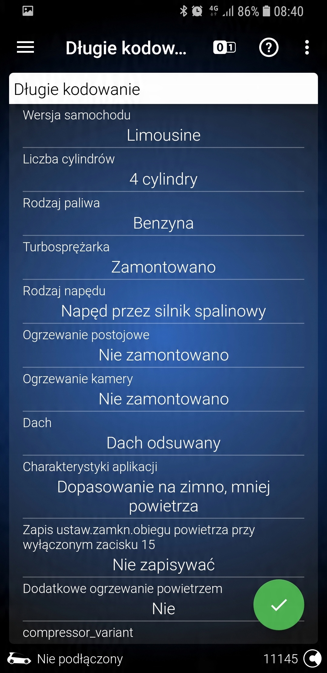 OBD Eleven PRO skaner VOLKSWAGEN SKODA AUDI SEAT OBD11 zielony 100 kredytów  +licencja PRO za 739,99 zł z sprzedaż internetowa -  -  (8706255435)