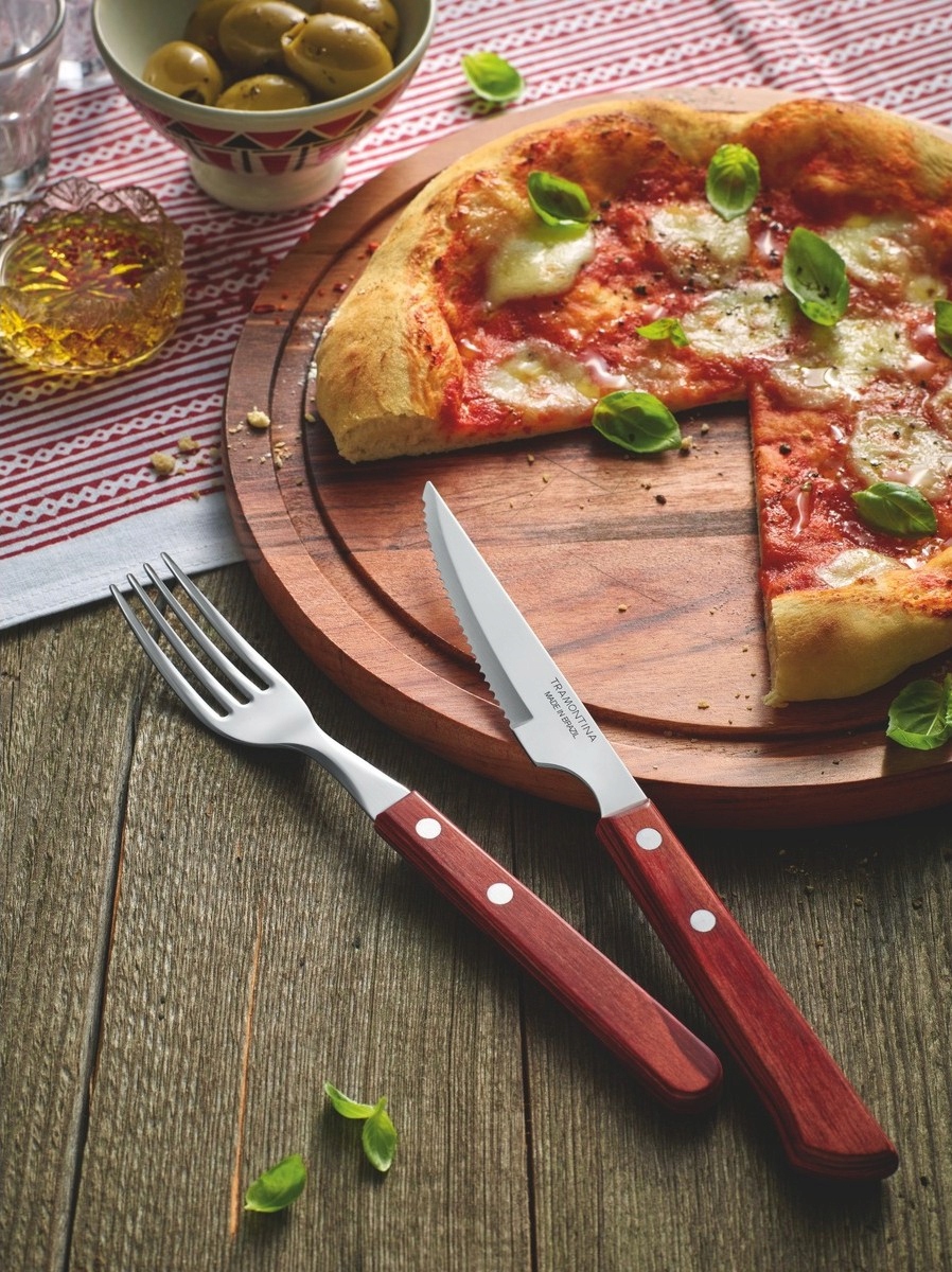 TRAMONTINA 12x Widelec stekowy 21cm BORDO POLYWOOD Marka Tramontina