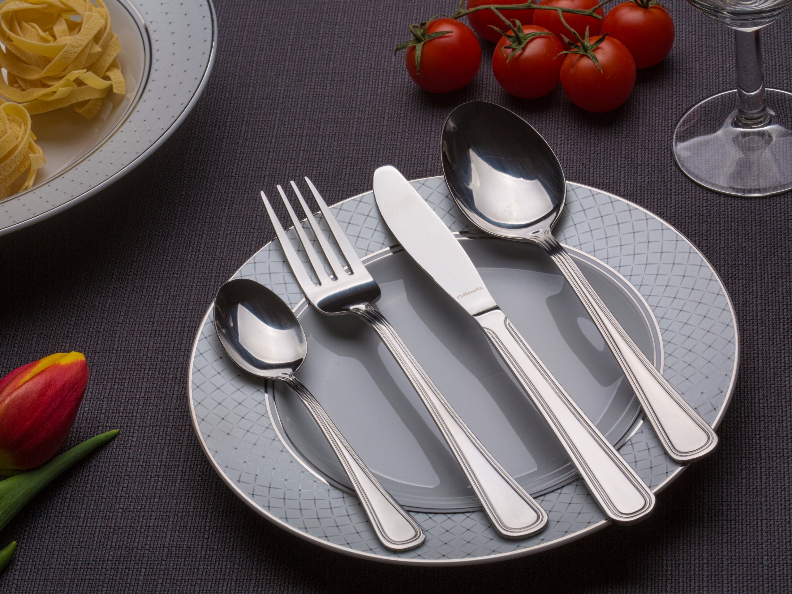 AMEFA 24 SZTUĆCE NOŻE ŁYŻKI 1570 BOLOGNA ZESTAW OBIADOWE NIERDZEWNE 6 OSÓB Typ produktu wielorazowy