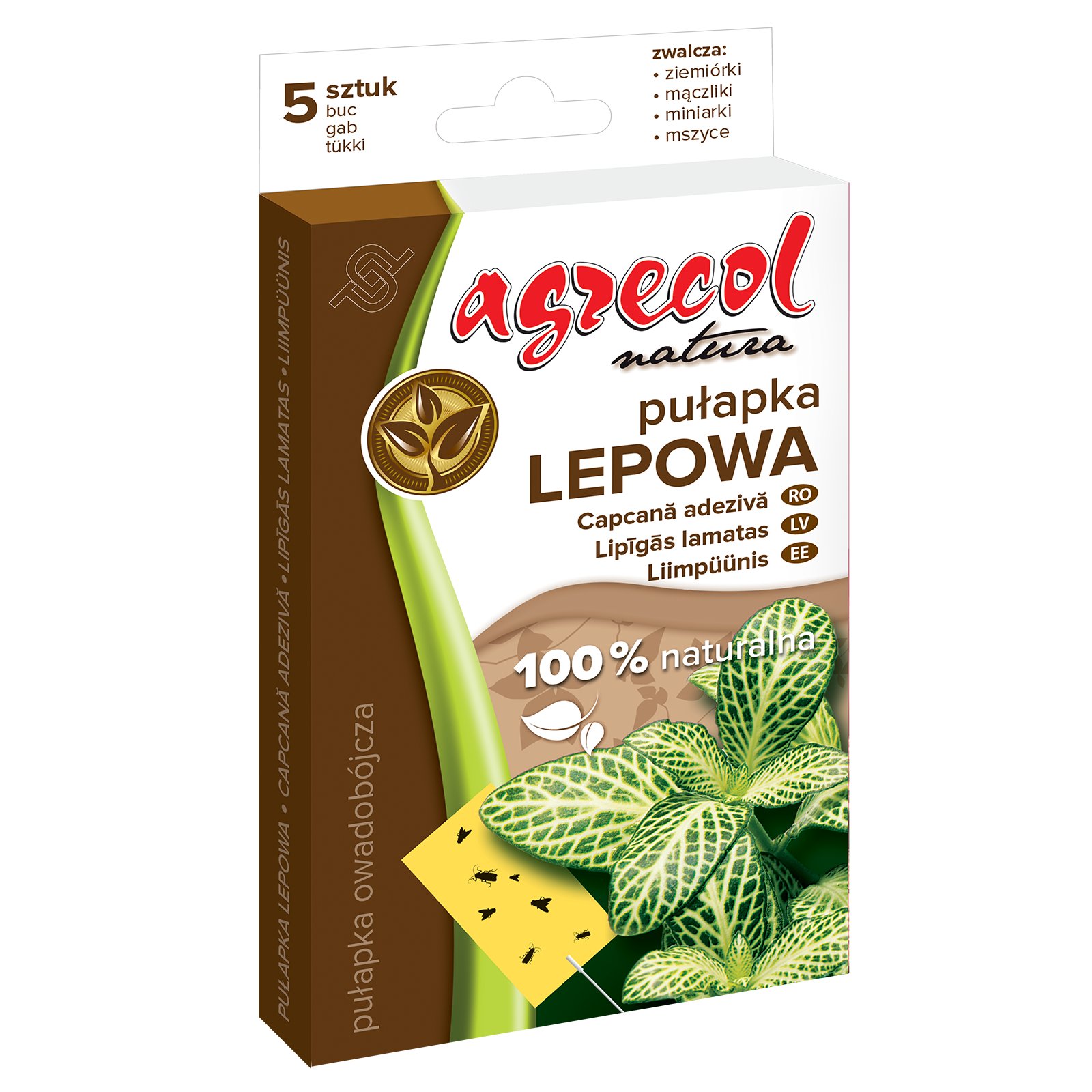 

Żółty lep do doniczek na ziemiórki Agrecol 5szt