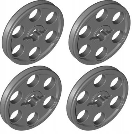 

Lego Technic 4185 koło pasowe ciemny szary