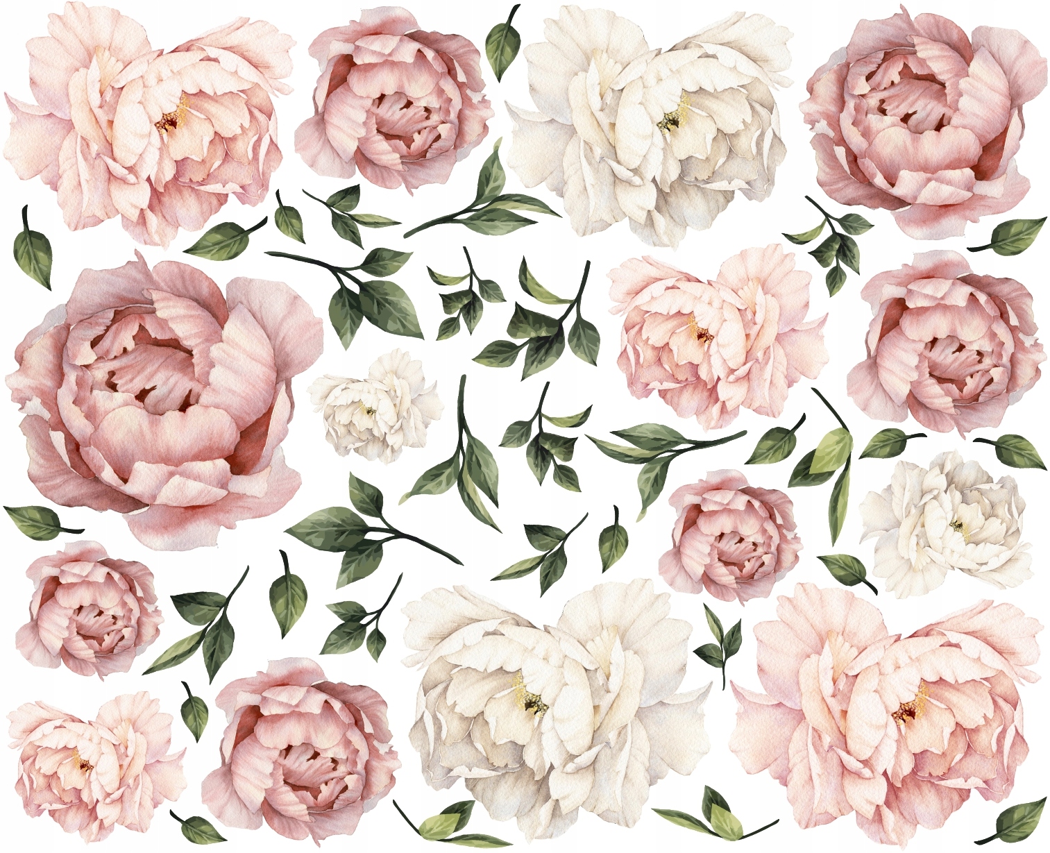 

Peonie kwiaty Piwonie naklejki Na Ścianę 160 Mega